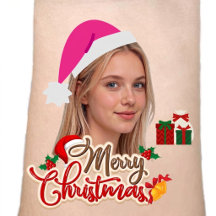 Chapéu de Papai Noel Personalizado com Foto de Nat