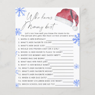 Chapéu de Papai Noel - Quem conhece melhor a mamãe