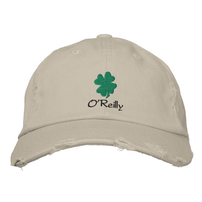 Chapéu de Shamrock Irlandês Personalizado, Boné de (Frente)
