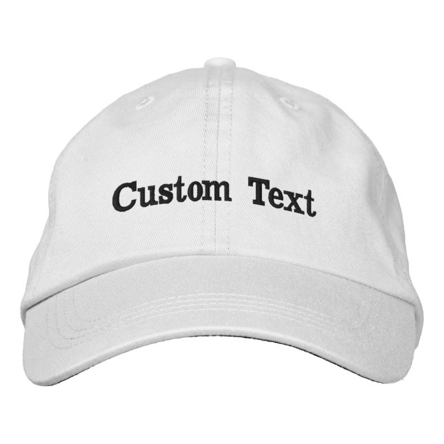 Chapéu de Texto Personalizado Boné Nome Personaliz (Frente)