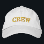 Chapéu do Boné Básico Ajustável Básico da CREW<br><div class="desc">Capa personalizável da TRW. Bordado - Escolha a cor do thread e altere o texto ou deixe como está.</div>