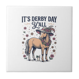 Chapéu Floral Cavalo Derby Day Y'all