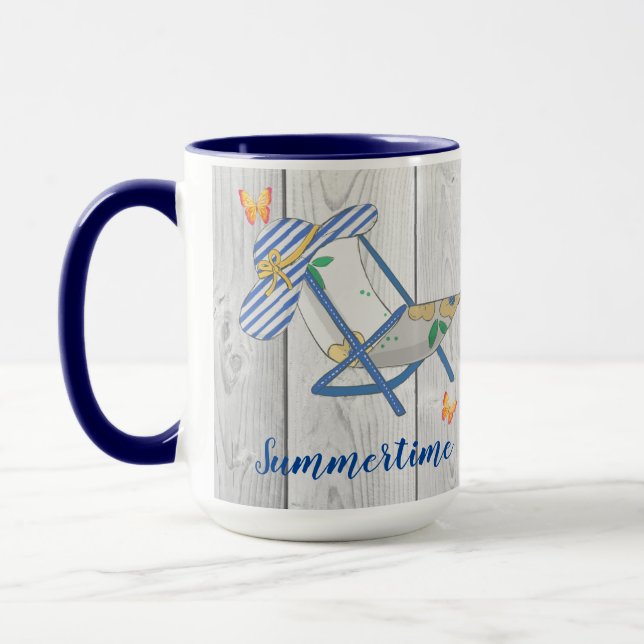 Chapéu Listrado e Caneca de Verão (Esquerda)