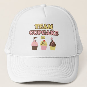 Chapéu ou boné do cupcake da equipe