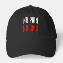 Chapéu Sem Dor Sem Ganho | Boné de Motivação para 