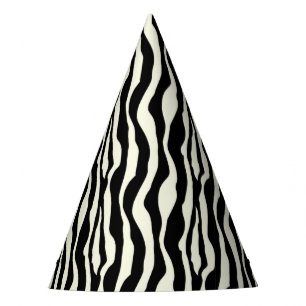 Chapéus chiques do partido do impressão da zebra