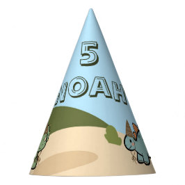 Chapéus de Aniversário de Dinossauro Fofo