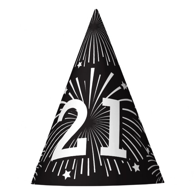 Chapéus de cone de papel para festa de aniversário (Frente)