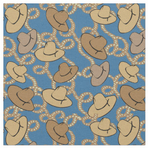 Chapéus de Cowboy Ocidentais e Tecido de Lassos