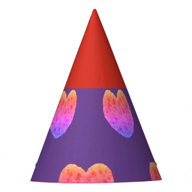 Chapéus de Festa Corações de Papel (Frente)