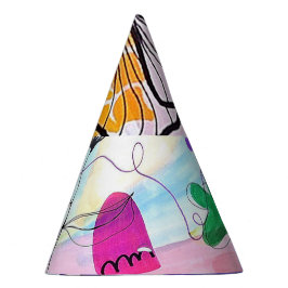 Chapéus de festa de papel colorido