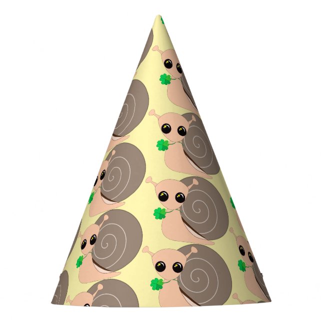 Chapéus de Festa de Papel com Caracóis da Sorte (Frente)