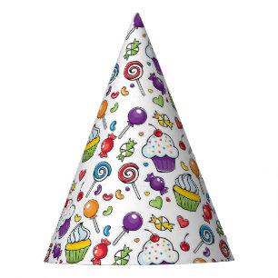Chapéus de festa de papel - Cupcake doce