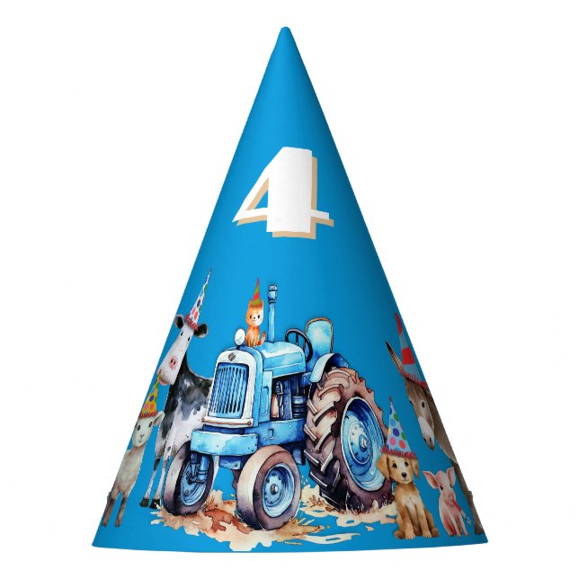 Chapéus de festas de animais de garagem de anivers (Frente)