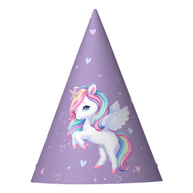 Chapéus de festas de papel para uma festa de anive (Frente)
