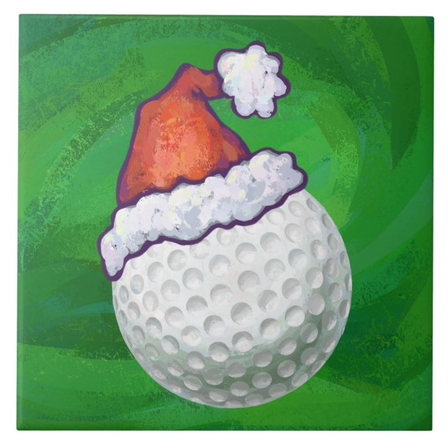 Chapéus de Natal de Golf Ball (Frente)
