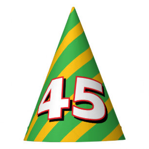Chapéus de papel em forma de cone para festa surpr