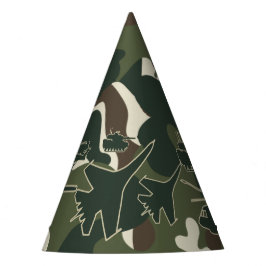 Chapéus do partido Camo Tank Jet Helicopter Boys