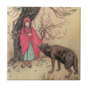 Chapeuzinho Vermelho Vintage por Warwick Goble