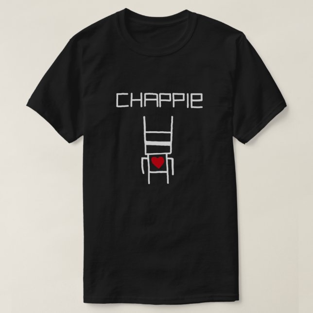 Chappie de Yolandi Camisa Branca Versão Premium (Frente do Design)