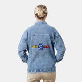 Chaqueta de Jeans Venezuela – Diseño Patriótico