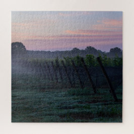 Chardonnay Vineyard Sunrise Quebra-cabeça