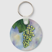 Chardonnay Wine Graphics Chaveiro