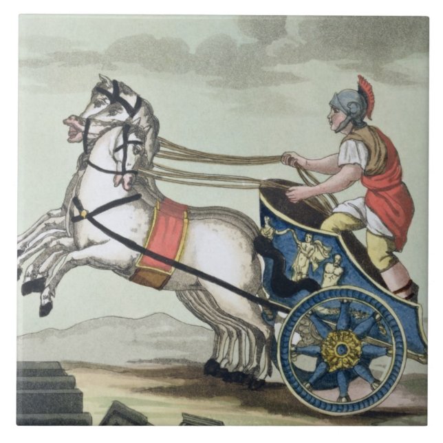 Charioteer, de "L'Antica Roma", 1825 (cor (Frente)