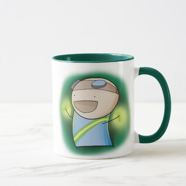 Charles a caneca do Raver - verde (Direita)
