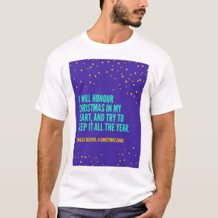 Charles Dickens Cita para a camiseta da véspera d