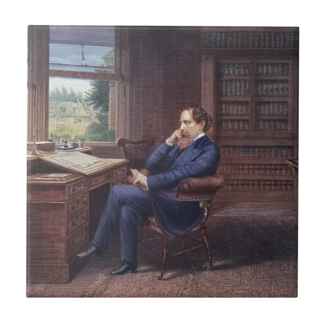Charles Dickens em seu estudo (Frente)