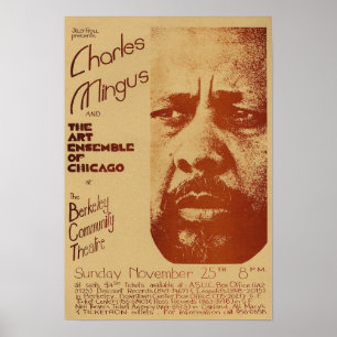 Charles Mingus / Art Ensemble Poster vintage Jazz