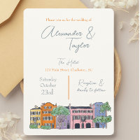 Charleston South Carolina Casando Convites