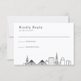 Charleston Wedding | RSVP Skyline Estilizado