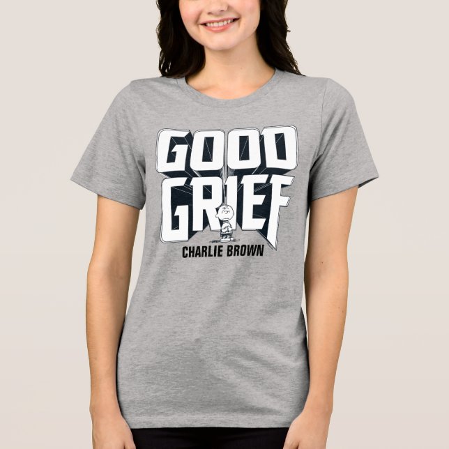 Charlie Brown "Good Grief" Rock Banda Tee Graphic (Frente)