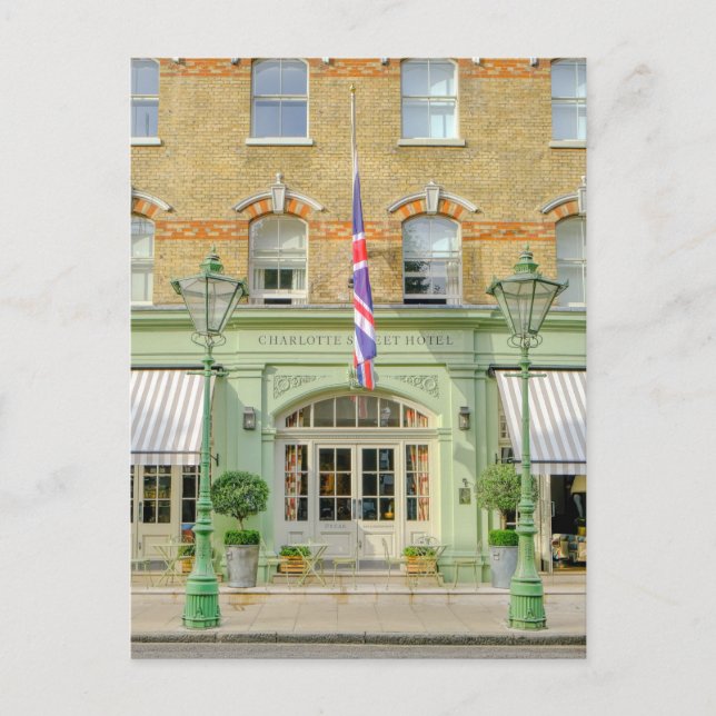Charlotte Street, Fitzrovia, Londres — Cartão post (Frente)