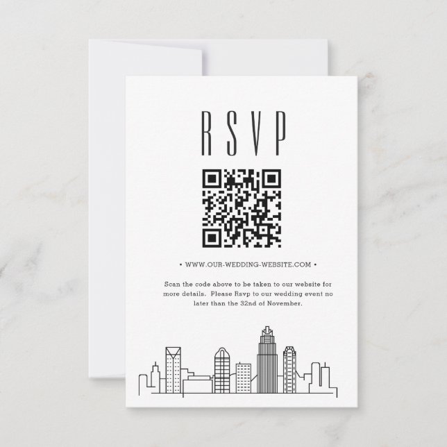 Charlotte Wedding Código QR RSVP (Frente)