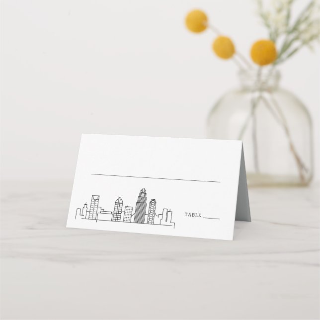 Charlotte Wedding | Colocar Cartões de Nome de Mes (Frente)