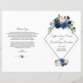 Charm Blue Blush Floral Blue Diamond