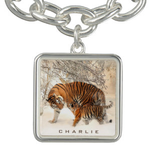 Charm / bracelete personalizado do Winter Tigers