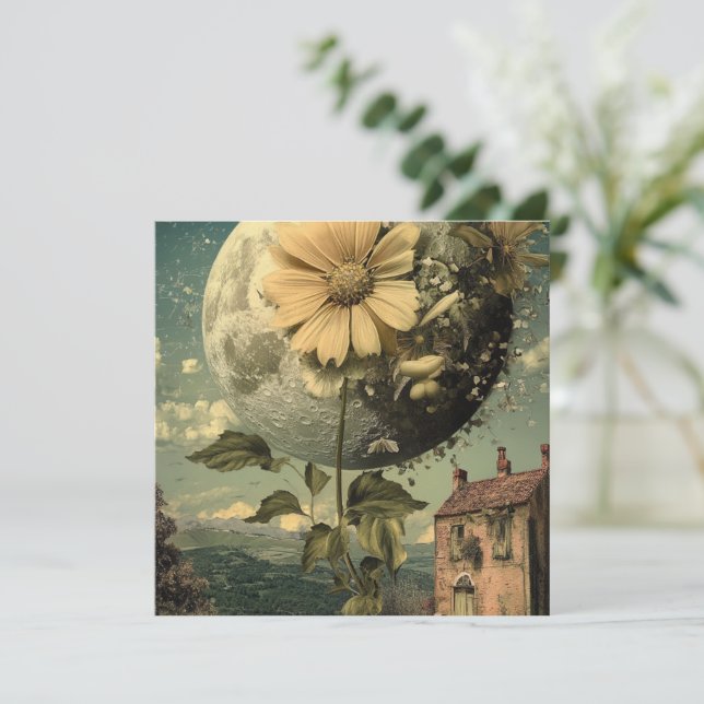 Charme de Flor e Vintagem Ligado (Em pé/Frente)