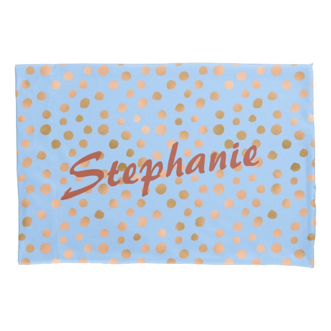 Charme Dourado Azul e Rosa (Frente)