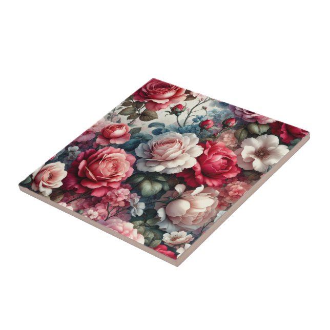 Charme Floral Rosa Atemporal (Lateral)