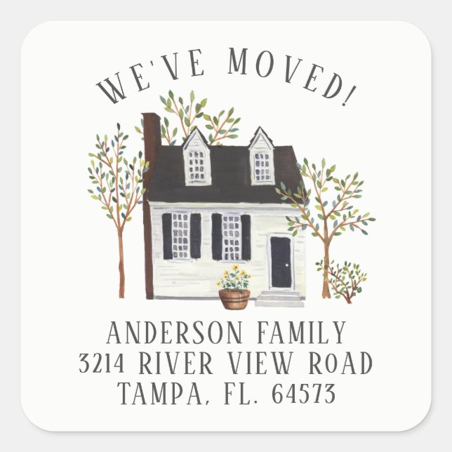 Charming Cape House Nós mudamos a etiqueta do ende (Frente)