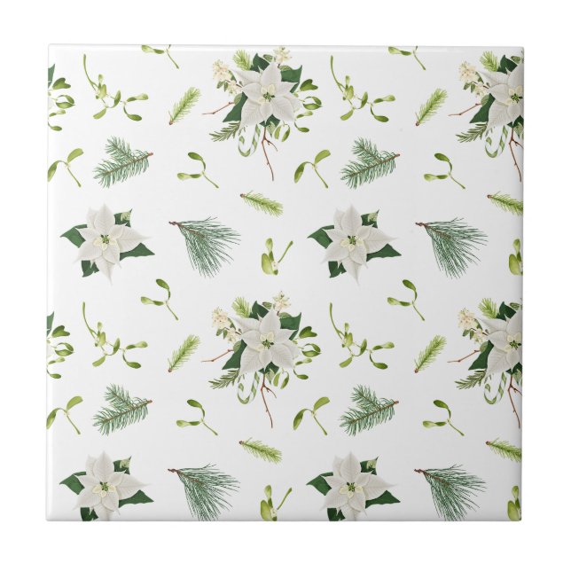 Charming Floral Pattern Ceramic Tile for Home Inte (Frente)