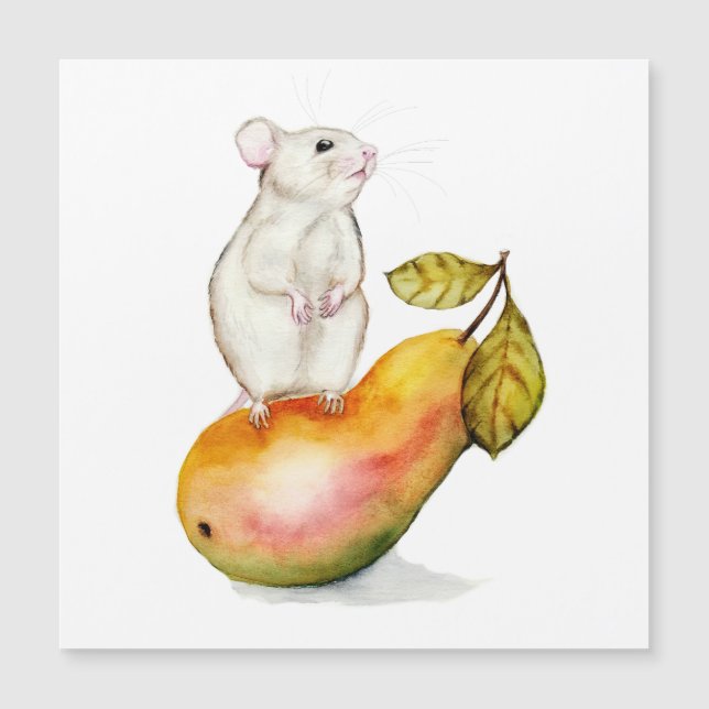 Charming Mouse on a Pear (Frente)