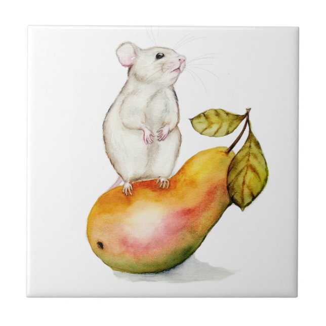 Charming Mouse on a Pear (Frente)