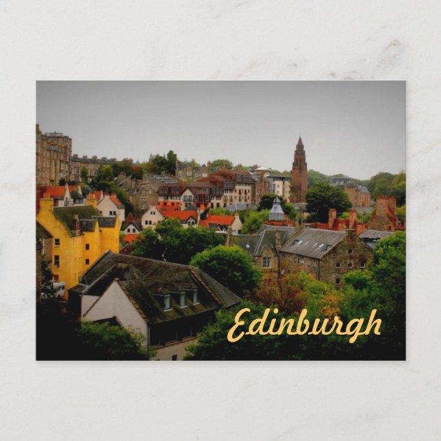 charmoso cartão postal de lembrança de Edimburgo t (Frente)