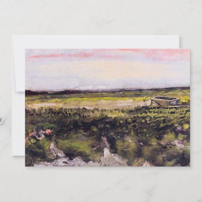 Charneca com Carrinho de Mão por Vincent van Gogh (Frente)