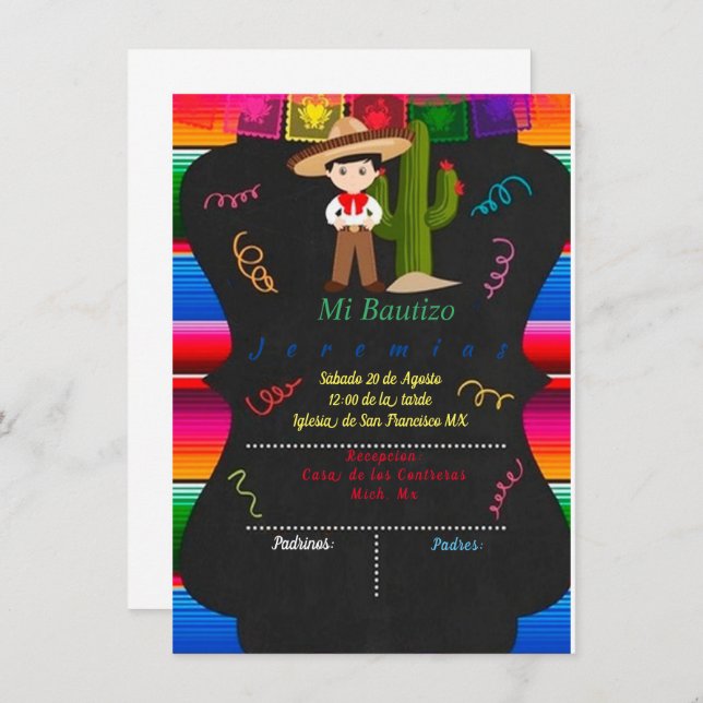 CHARRO BAUTIZO (Frente/Verso)